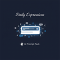 Daily Expressions AI Prompt Pack - Navy